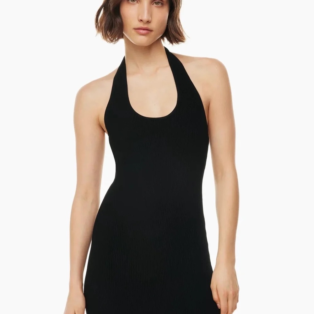 Aritzia Ribbed halter dress